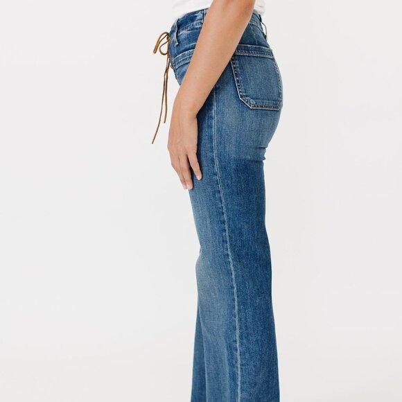 Nili Lotan Florence Lace Up Jean - Picture 3 of 5